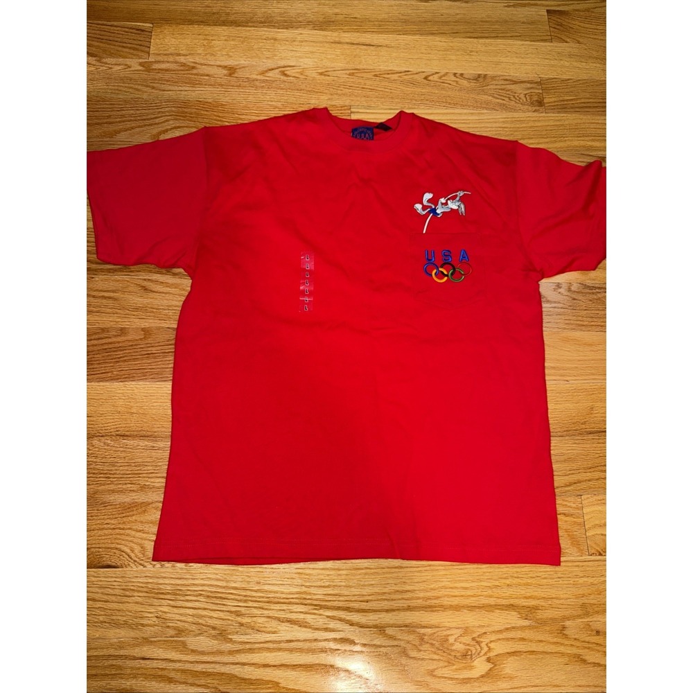 Vintage US Olympic Team 1996 Bugs Bunny Looney Tunes, Red,  T-Shirt Mens L